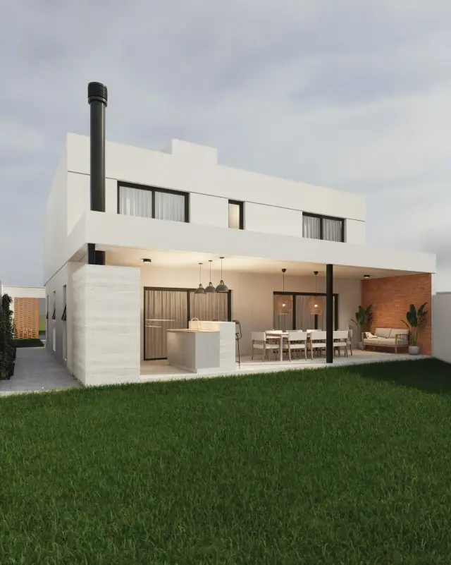 Render de la contrafachada de Casa Apolo, Córdoba