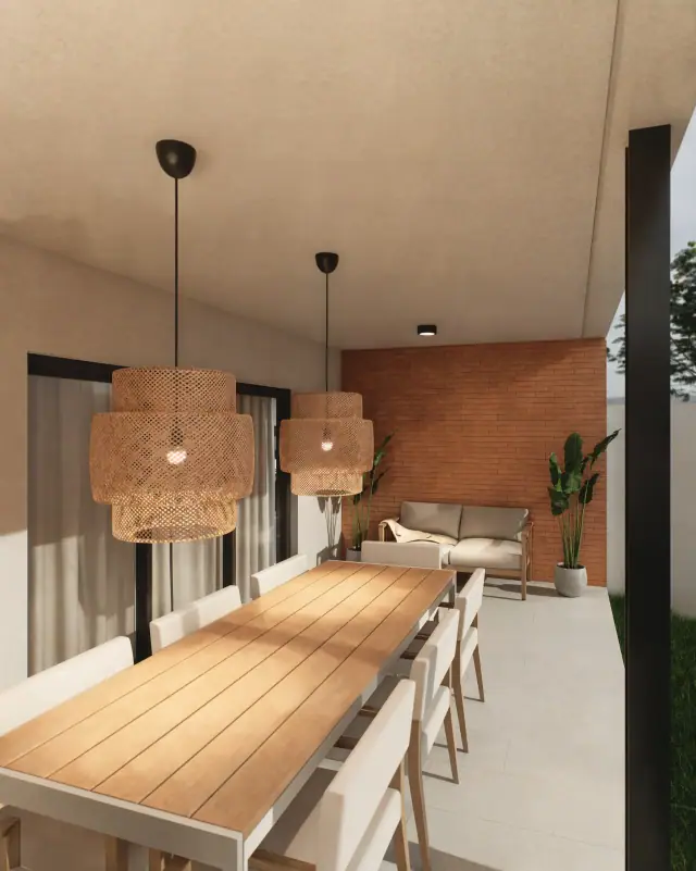 Render de la galería de Casa Apolo, Córdoba