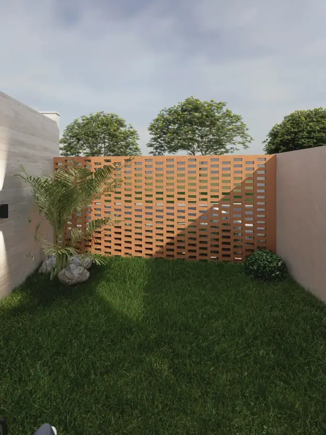 Render de el jardín de Casa Apolo, Córdoba
