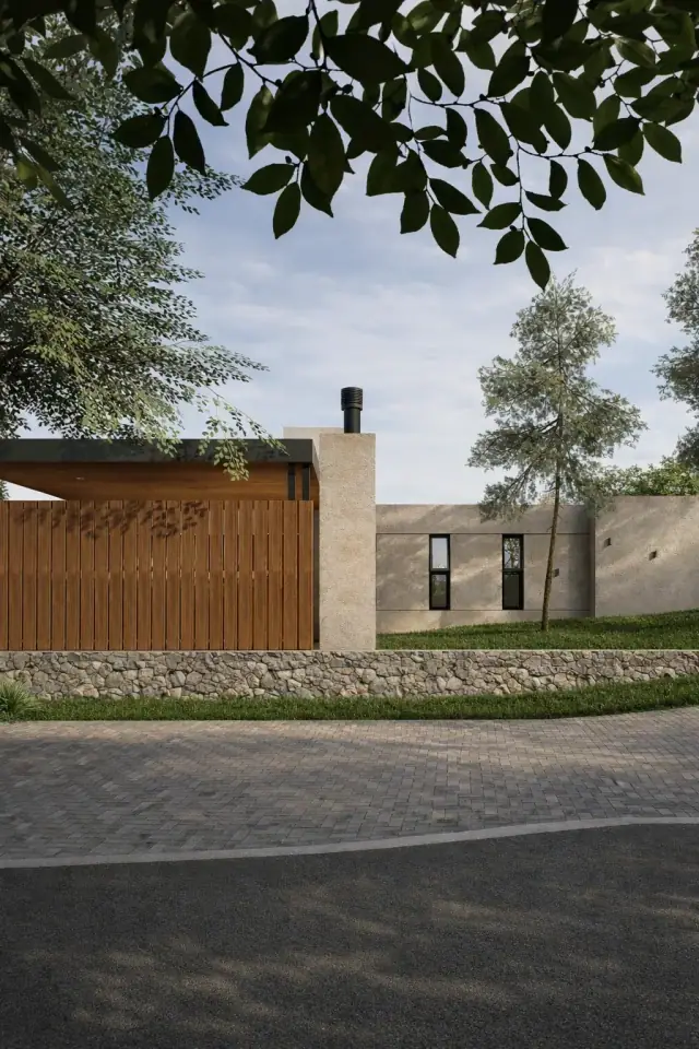Render de la fachada de Casa Candeguí, Córdoba
