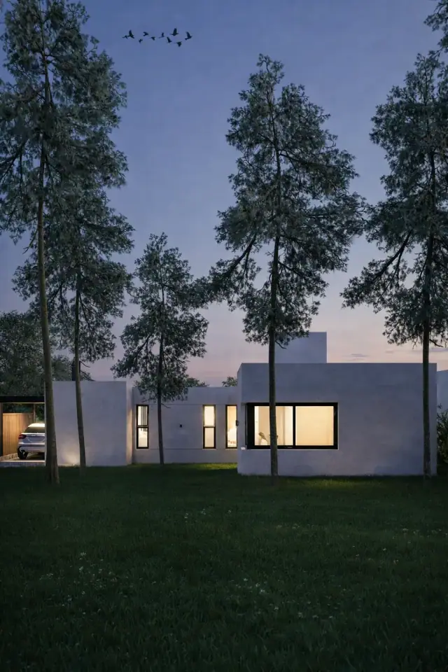 Render de el patio de Casa Candeguí, Córdoba