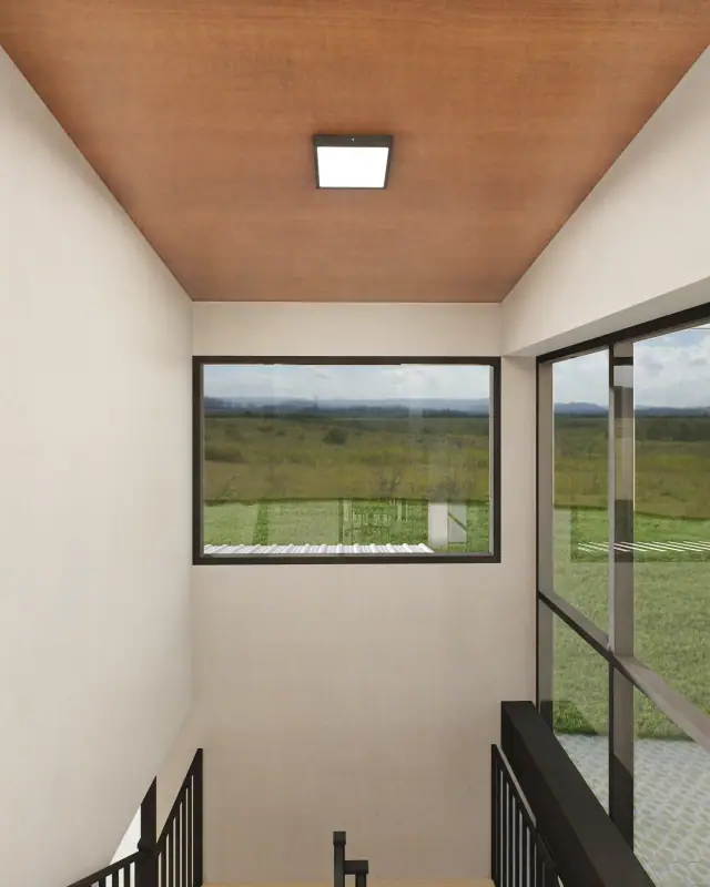 Render de la escalera de Casa J4, Córdoba