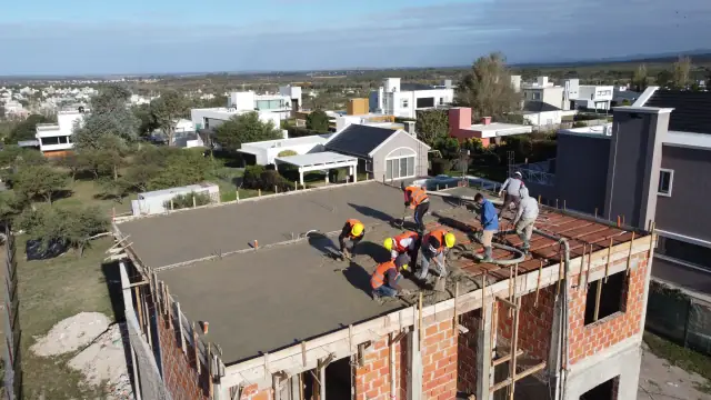 Vista aérea de la obra de Casa Lorens, Córdoba