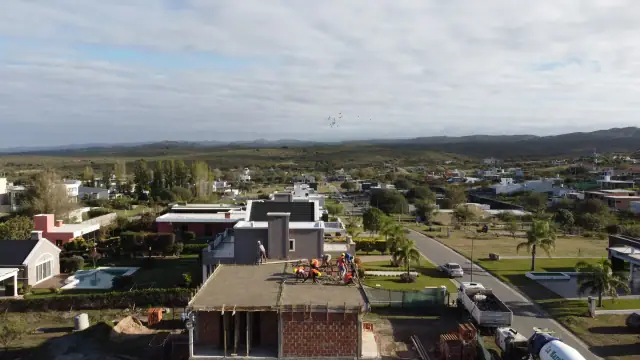Vista aérea de la obra de Casa Lorens, Córdoba