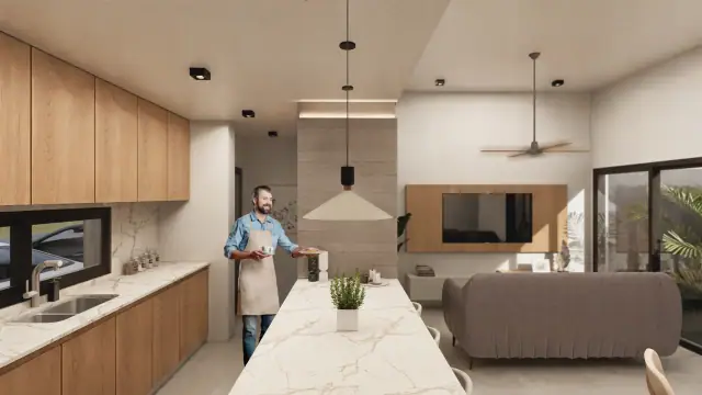 Render de el interior de Doka 1, Córdoba