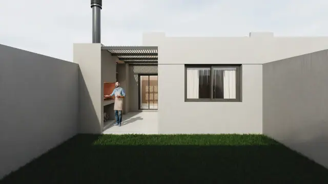 Render de el patio de Doka 1, Córdoba