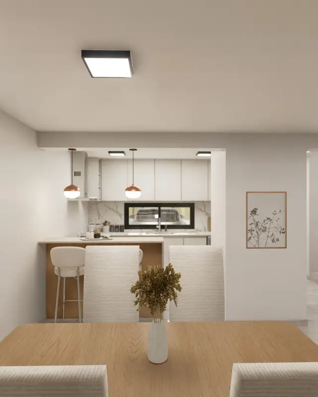 Render de la cocina comedor de Doka 2, Córdoba