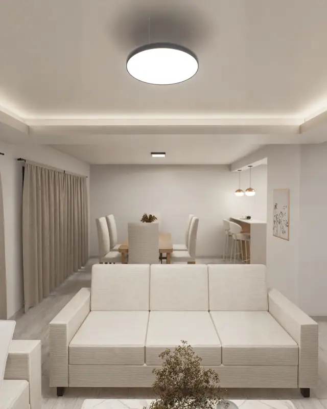 Render de el estar comedor de Doka 2, Córdoba
