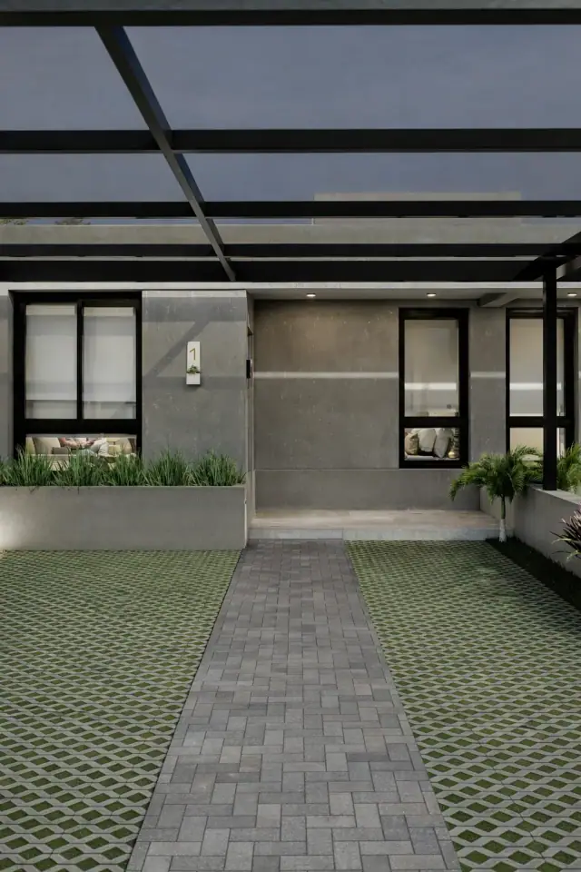 Render de la fachada de Dúflex, Córdoba